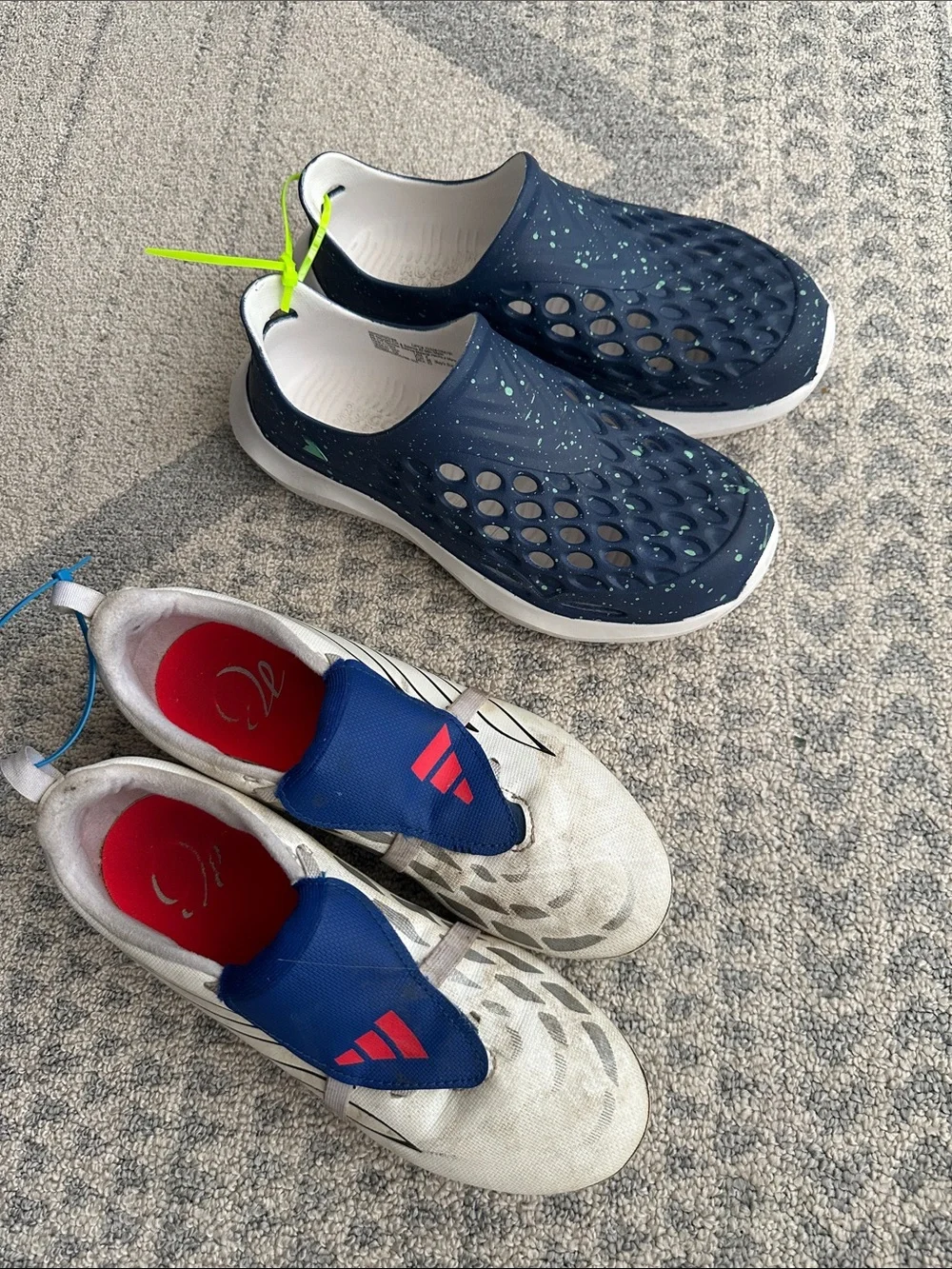 adidas No-Tie soccer cleats & Slip ons